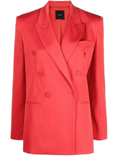 PINKO Envers satin blazer - Red - zdjęcie produktu nr 1