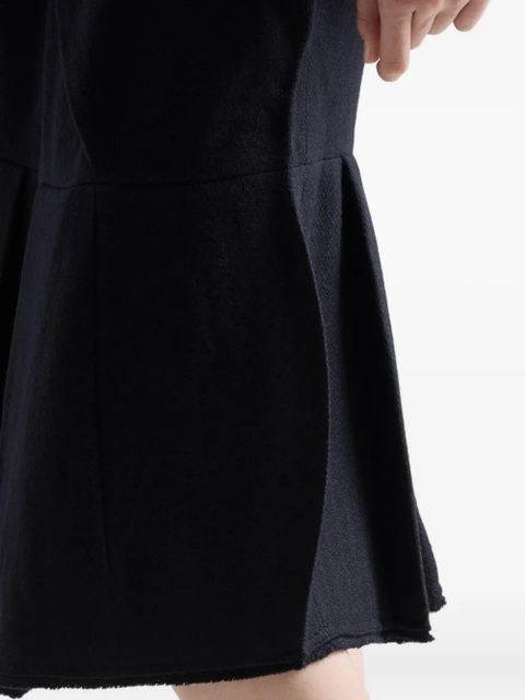 Prada chevron wool midi skirt - Blue