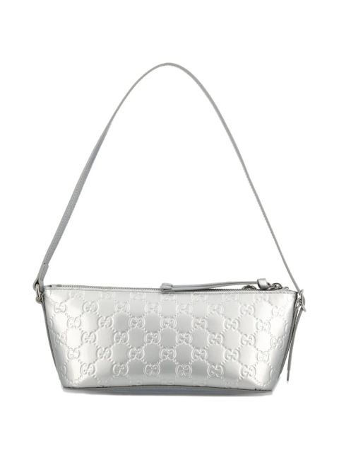 Gucci small GG Emblem shoulder bag - Silver - zdjęcie produktu nr 2