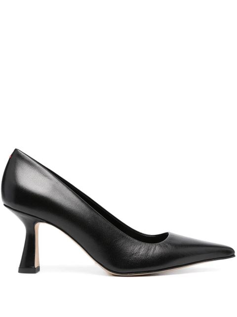 Aeyde 80mm pointed-toe leather pumps - Black - zdjęcie produktu nr 1