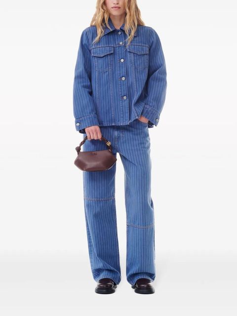 GANNI striped denim jacket - Blue - zdjęcie produktu nr 2