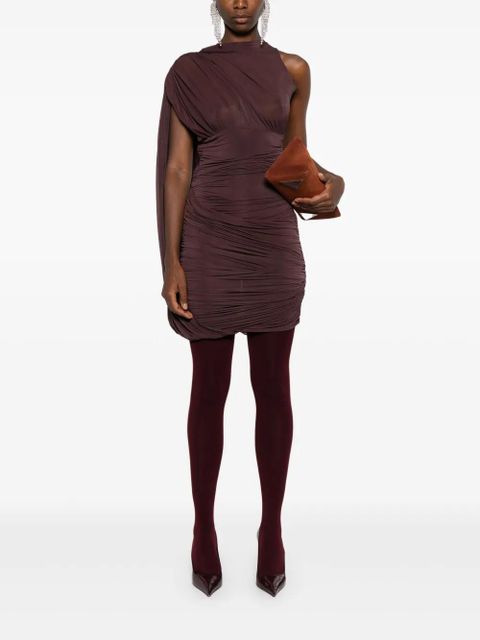 Magda Butrym draped one-shoulder dress - Purple