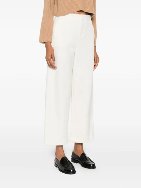 Max Mara cropped palazzo trousers - 001 WHITE - zdjęcie produktu nr 2