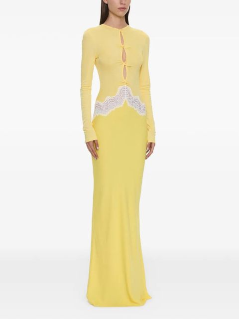 Christopher Esber open twist maxi dress - Yellow - zdjęcie produktu nr 2