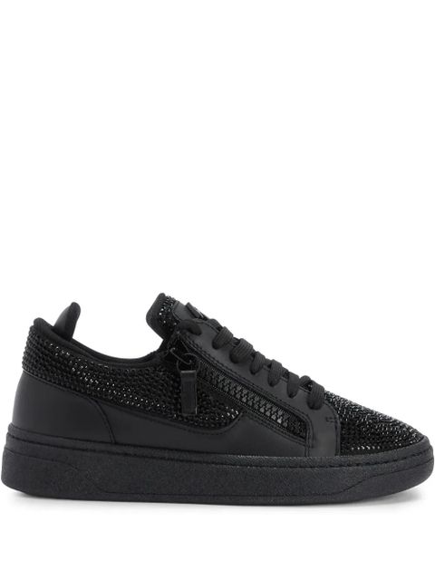 Giuseppe Zanotti GZ94 rhinestone-embellished sneakers - Black - zdjęcie produktu nr 1