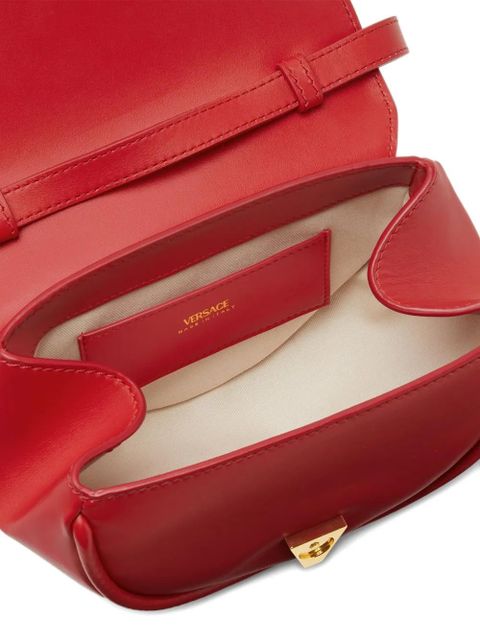 Versace Virtus crystal-embellished shoulder bag - Red