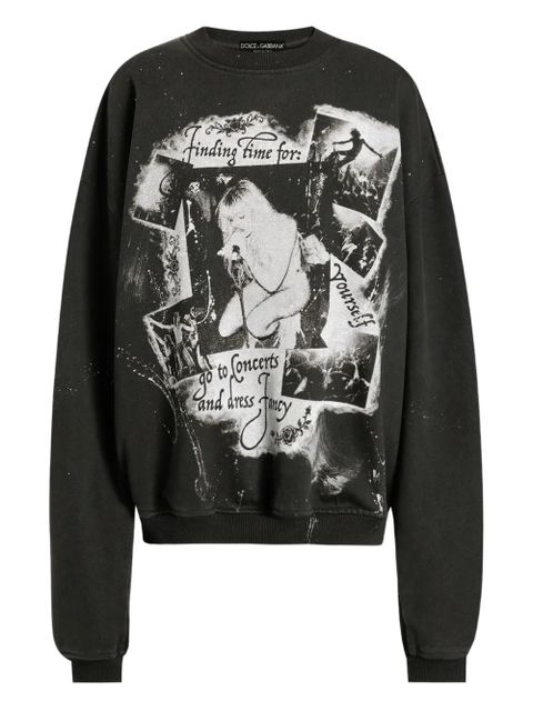 Dolce & Gabbana photograp-print sweatshirt - Black - zdjęcie produktu nr 1