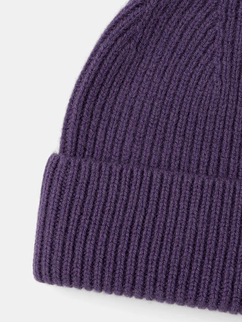 Answear.LAB czapka wełniana kolor fioletowy