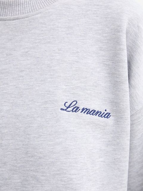 La Mania bluza ROYAL damska kolor szary gładka ROYAL