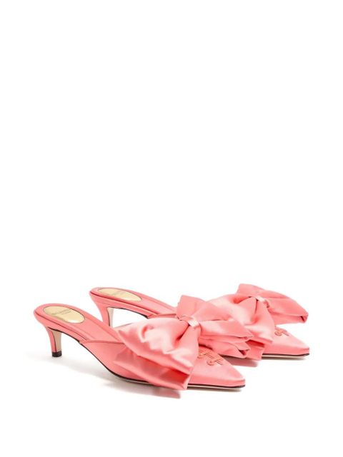 Valentino Garavani 45mm Yolande bow mules - Pink