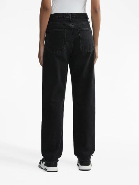 AGOLDE mid-rise wide-leg jeans - Black - zdjęcie produktu nr 2