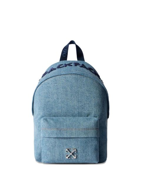 Off-White Jitney Quote denim backpack - Blue - zdjęcie produktu nr 1
