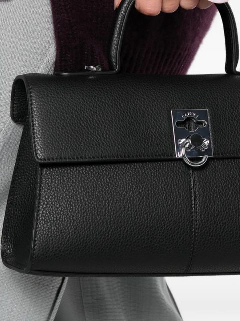 Cafuné Medium Stance grain leather crossbody bag - Black - zdjęcie produktu nr 2