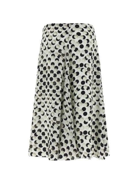 FENDI jacquard polka-dot midi skirt - White - zdjęcie produktu nr 2