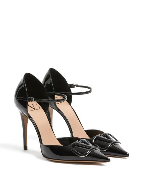 Valentino Garavani Vlogo-detail heeled pumps - Black - zdjęcie produktu nr 2