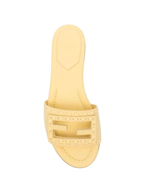 FENDI logo-detail slides - Yellow
