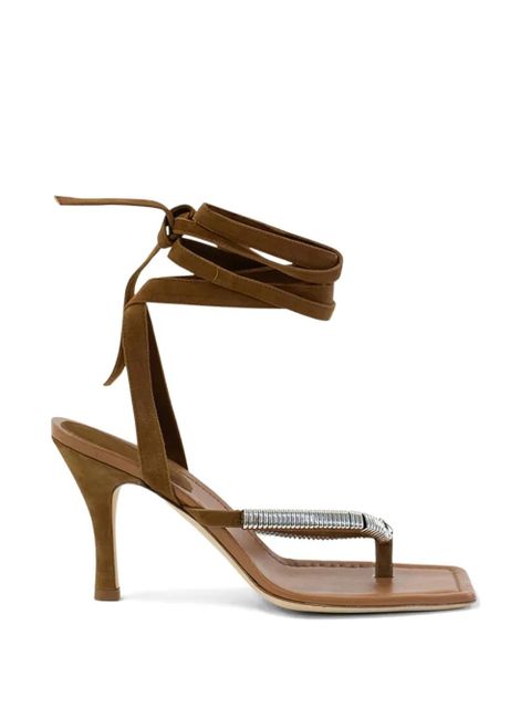 Christopher Esber Frida pierced heel sandals - Brown - zdjęcie produktu nr 1
