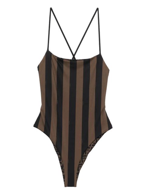 FENDI patterned reversible swimsuit - Brown - zdjęcie produktu nr 1