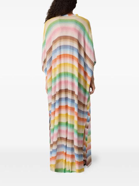 Missoni V-neck zigzag-motif cover-up - Neutrals