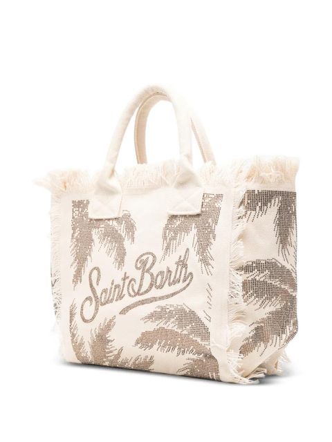 MC2 Saint Barth fringe-trimmed tote bag - Neutrals - zdjęcie produktu nr 2