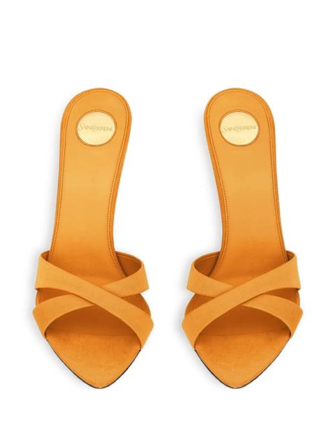 Saint Laurent Kirat heeled sandals - Yellow