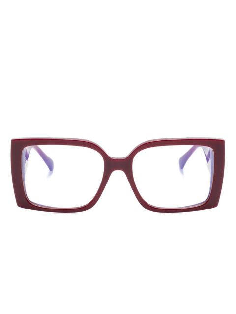 Max Mara Eyewear square-frame glasses - Red - zdjęcie produktu nr 1