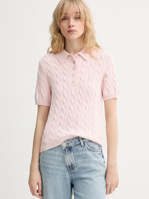 Gestuz sweter z krótkim rękawem damski z wiskozy - zdjęcie produktu nr 1