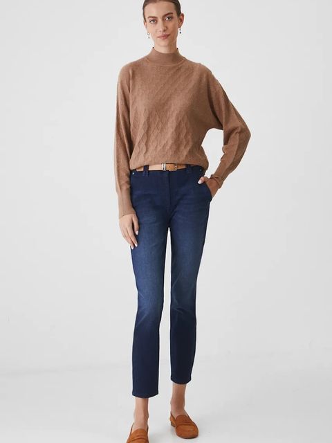 Medicine jeansy damskie kolor granatowy - zdjęcie produktu nr 2