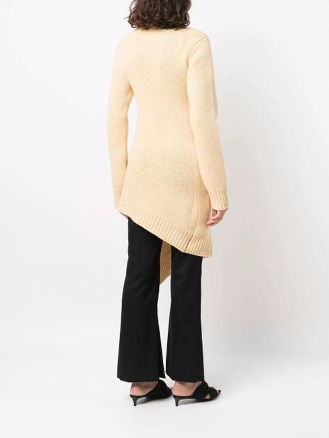 Jil Sander asymmetric-hem roll neck jumper - Yellow