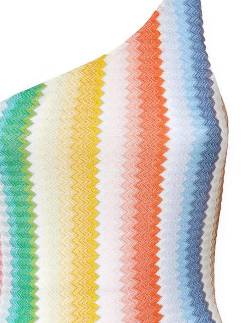 Missoni striped one-shoulder swimsuit - White - zdjęcie produktu nr 2