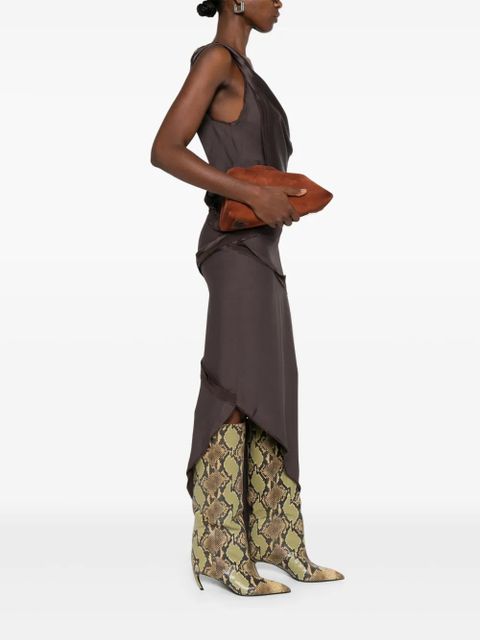 The Attico 8.30PM clutch bag - Brown