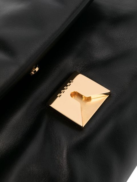 Marni Prisma leather shoulder bag - Black