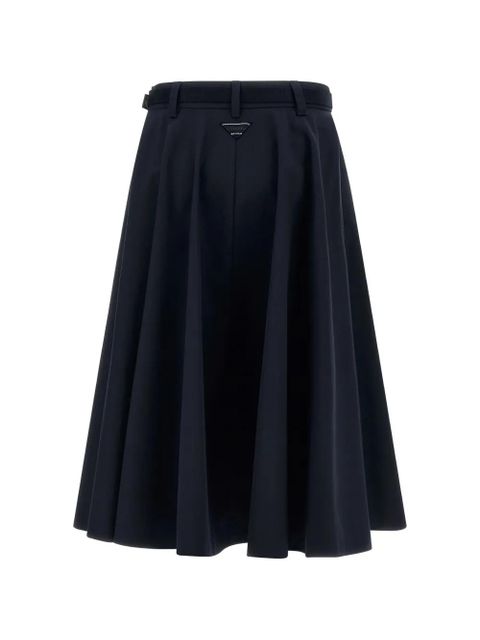 Prada logo-detail skirt - Blue - zdjęcie produktu nr 2