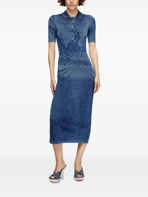 Diesel M-Fenny denim button-up dress - Blue