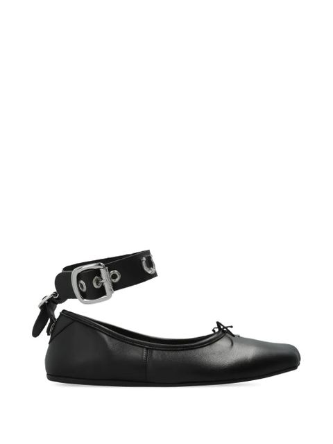 Vivienne Westwood Bardot ankle-strap ballet flats - Black - zdjęcie produktu nr 1