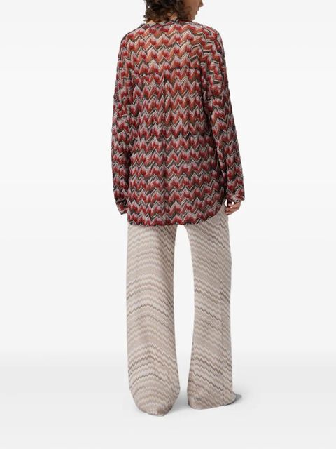 Missoni chevron-pattern knit top - Black