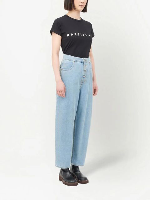 MM6 Maison Margiela mid-rise cropped jeans - Blue - zdjęcie produktu nr 2
