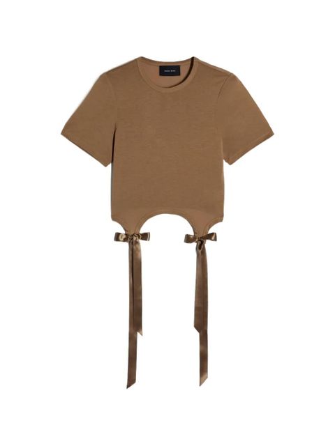 Simone Rocha Bow Tail Easy T-shirt - Brown - zdjęcie produktu nr 1
