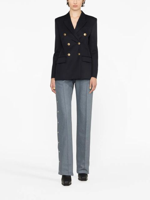 Givenchy double-breasted peak-lapel blazer - Blue - zdjęcie produktu nr 2