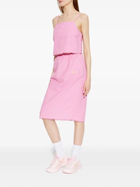 American Vintage lace trim crop top - Pink - zdjęcie produktu nr 2