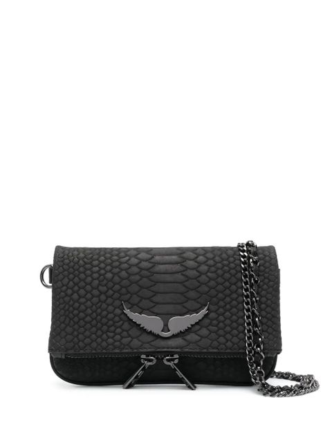Zadig&Voltaire small crocodile-embossed crossbody bag - Black - zdjęcie produktu nr 1
