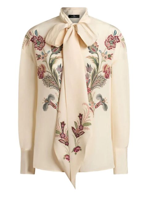ETRO floral-print blouse - Neutrals - zdjęcie produktu nr 1