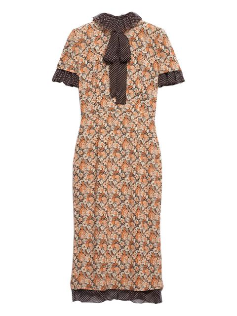 Prada Floral print dress - Orange - zdjęcie produktu nr 1