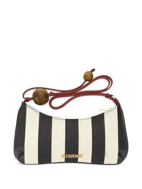 Jacquemus striped bead shoulder bag - Black - zdjęcie produktu nr 1
