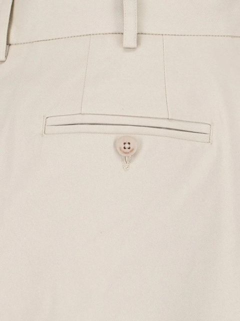 The Frankie Shop Nostrand pleated cotton-chino trousers - Neutrals