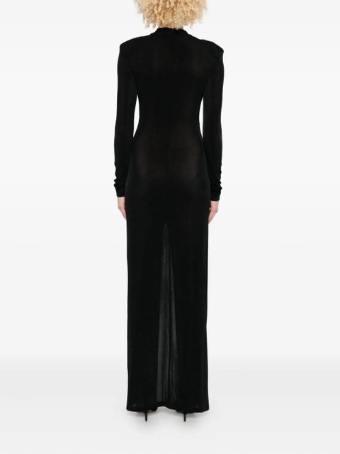 Eleh twist-front maxi dress - Black