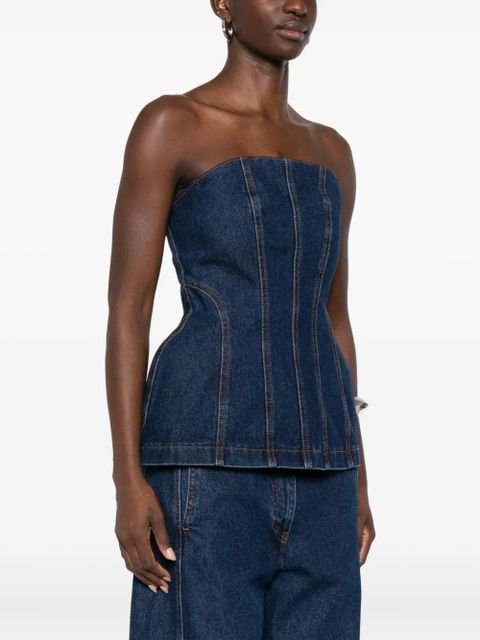 Magda Butrym denim corset - Blue - zdjęcie produktu nr 2