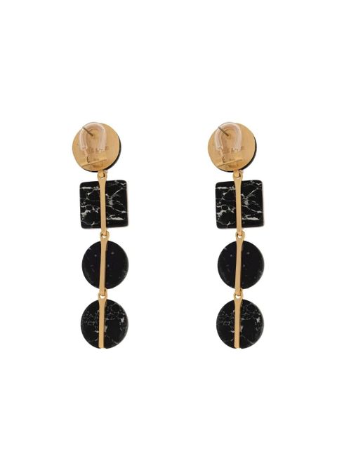 Cult Gaia geometric drop earrings - Black