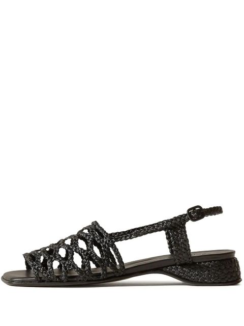 Hereu Alzira woven-detail sandals - Black - zdjęcie produktu nr 1