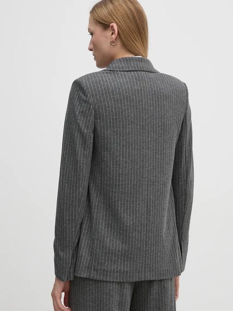 OUI marynarka kolor szary jednorzędowa wzorzysta 89517